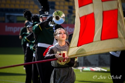 Revolution during their performance at the Drum Corps Europe finals competion 2015 in Kerkrade